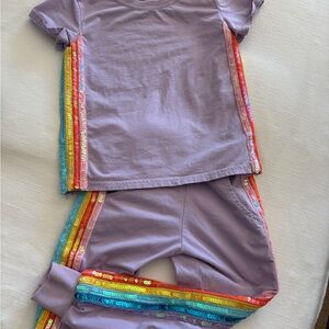 Lola + The Boys Lavender Set with Colorful Sequin Stripes
